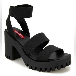NEW size 9.5 women’s UNION BAY lug heel strappy platform sandals Summer Creeper